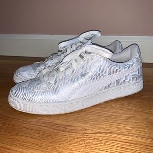 Puma Silver/White Metallic Sneakers